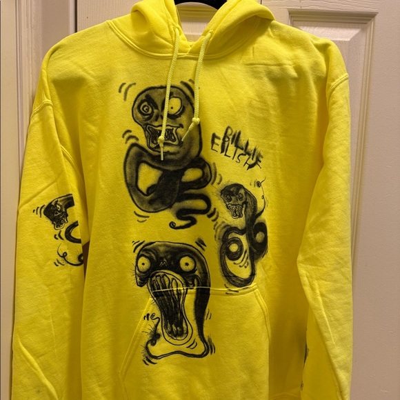 Billie Eilish World Tour 2019 Hoodie (Neon) - Picture 1 of 3